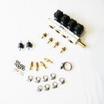 Купить газовые форсунки Stag W-01, 4 цилиндра, 2 Ом, с штуцерами в коллектор c жиклёрами в планку Газовые форсунки Stag W-01, 4 цилиндра, 2 Ом, с штуцерами в коллектор c жиклёрам